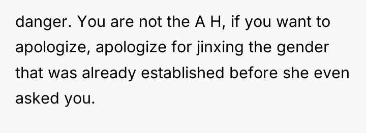 danger. You are not the A H, if you want...