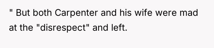 " But both Carpenter and his wife were mad at...