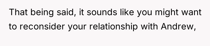 That being said, it sounds like you might want to...