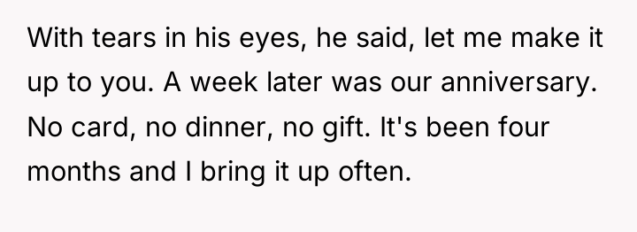 With tears in his eyes, he said, let me make...