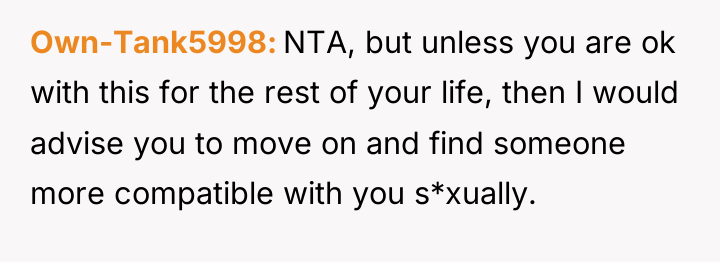 Own-Tank5998 NTA, but unless you are ok with this for...