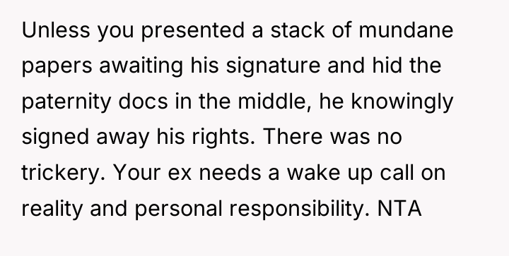 Unless you presented a stack of mundane papers awaiting his...