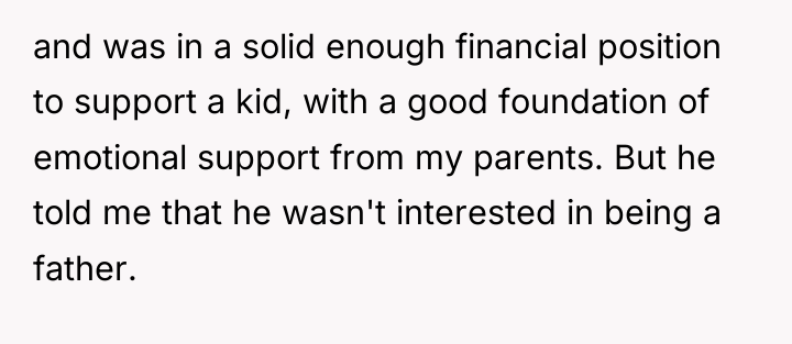 and was in a solid enough financial position to support...