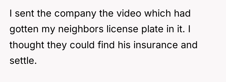 I sent the company the video which had gotten my...