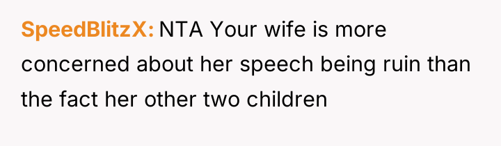 SpeedBlitzX NTA Your wife is more concerned about her speech...