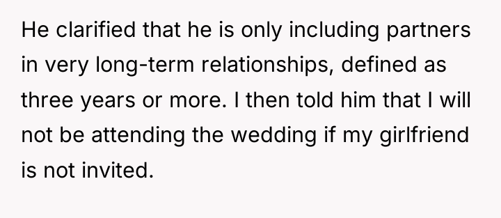 He clarified that he is only including partners in very...