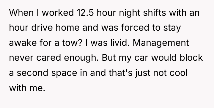 When I worked 12.5 hour night shifts with an hour...