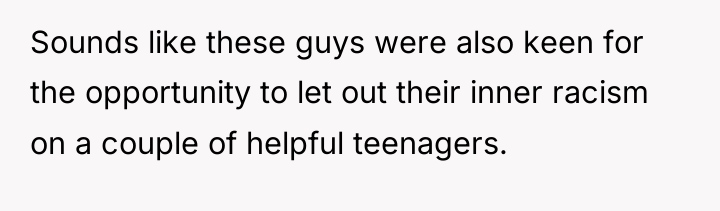 Sounds like these guys were also keen for the opportunity...