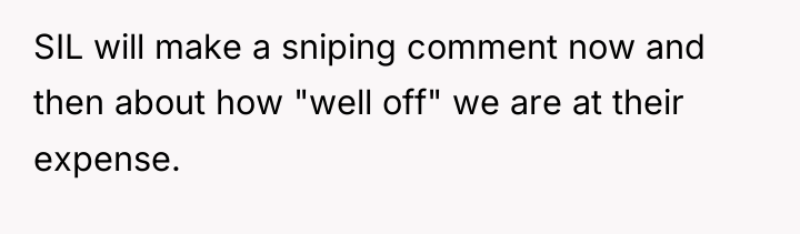 SIL will make a sniping comment now and then about...