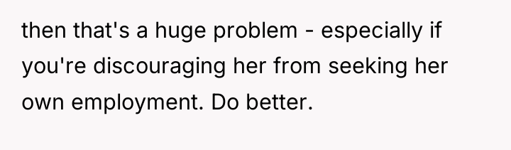 then that's a huge problem - especially if you're discouraging...