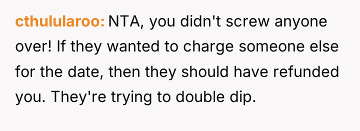cthulularoo NTA, you didn't screw anyone over! If they wanted...