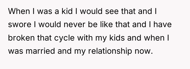 When I was a kid I would see that and...