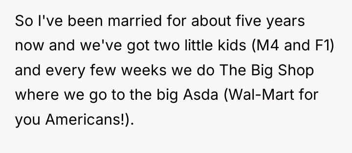 So I've been married for about five years now and...
