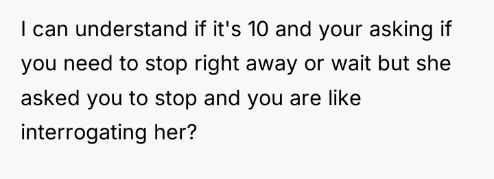 I can understand if it's 10 and your asking if...