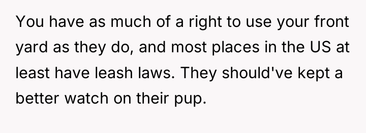 You have as much of a right to use your...