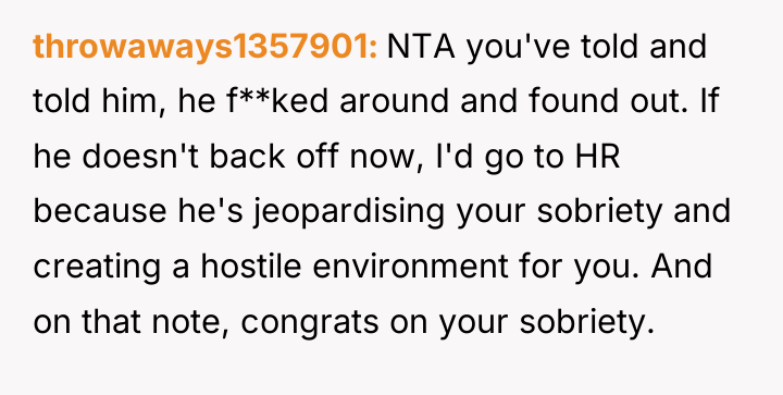 throwaways1357901 NTA you've told and told him, he f**ked around...