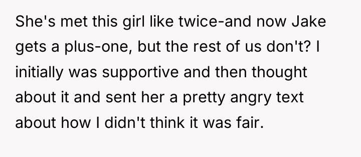She's met this girl like twice-and now Jake gets a...