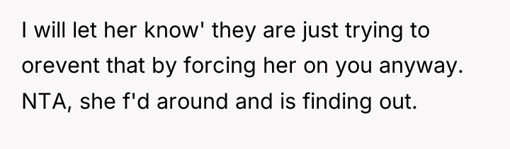 I will let her know' they are just trying to...
