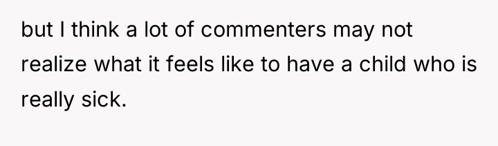 but I think a lot of commenters may not realize...