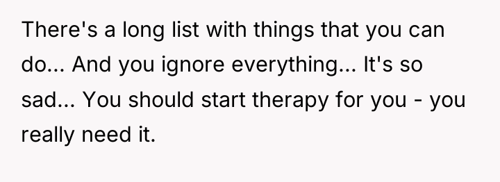 There's a long list with things that you can do......