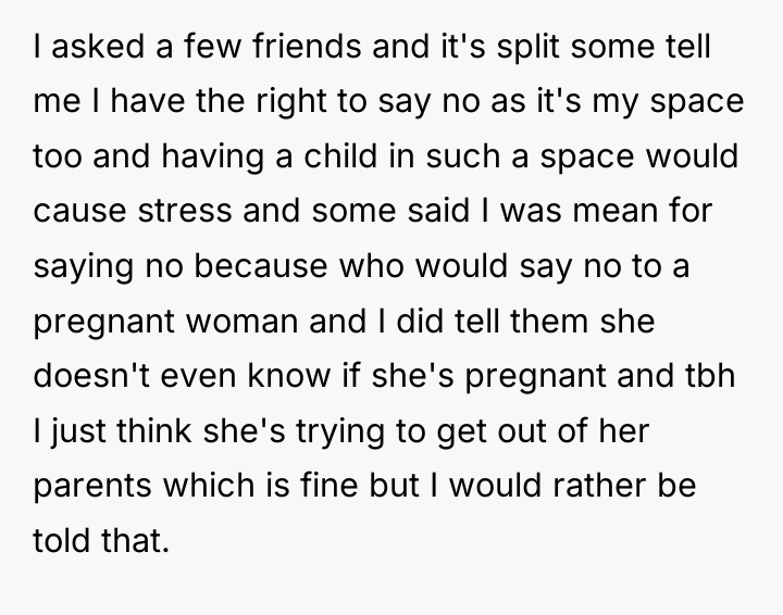 I asked a few friends and it's split some tell...