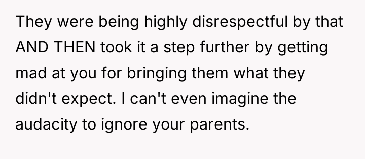 They were being highly disrespectful by that AND THEN took...