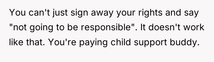 You can't just sign away your rights and say "not...