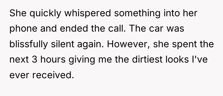 She quickly whispered something into her phone and ended the...