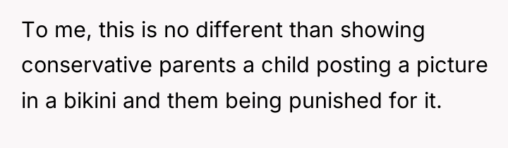 To me, this is no different than showing conservative parents...