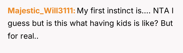Majestic_Will3111 My first instinct is.... NTA I guess but is...