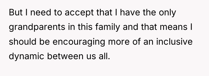But I need to accept that I have the only...