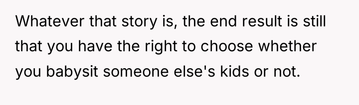 Whatever that story is, the end result is still that...