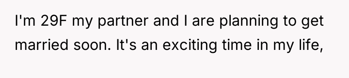 I'm 29F my partner and I are planning to get...