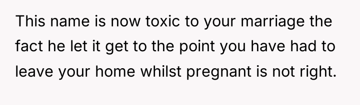 This name is now toxic to your marriage the fact...