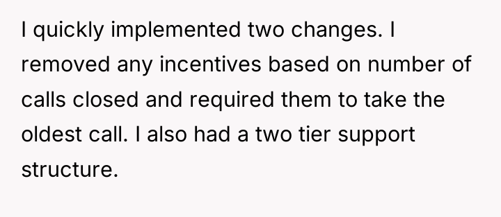 I quickly implemented two changes. I removed any incentives based...