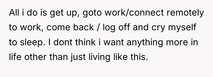 All i do is get up, goto work/connect remotely to...