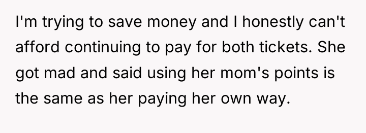 I'm trying to save money and I honestly can't afford...