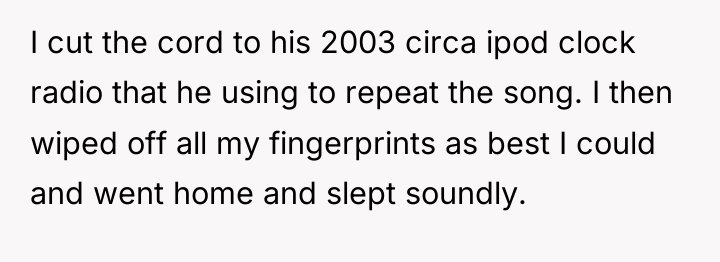 I cut the cord to his 2003 circa ipod clock...