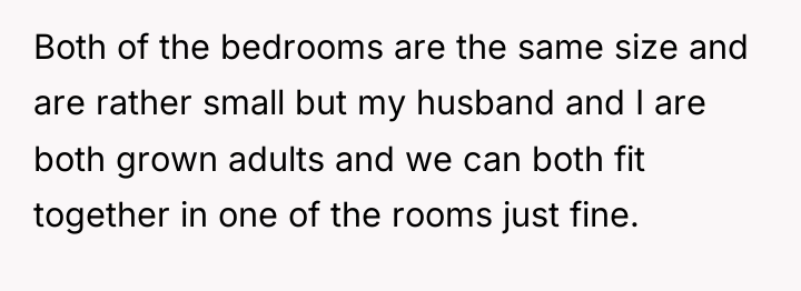 Both of the bedrooms are the same size and are...