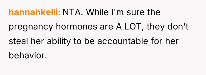 hannahkelli NTA. While I'm sure the pregnancy hormones are A...