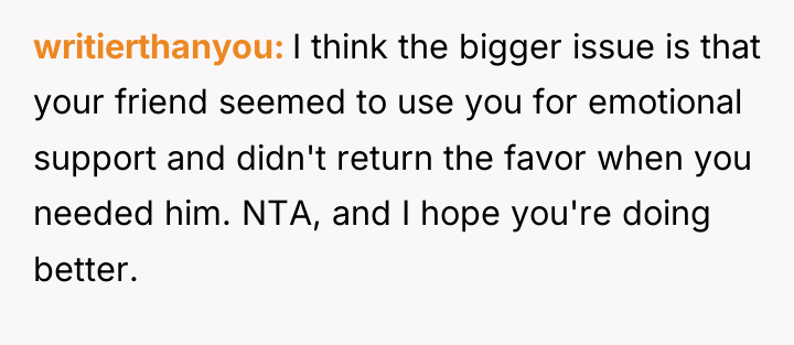 writierthanyou I think the bigger issue is that your friend...
