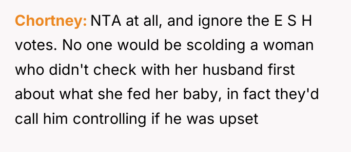 Chortney NTA at all, and ignore the E S H...