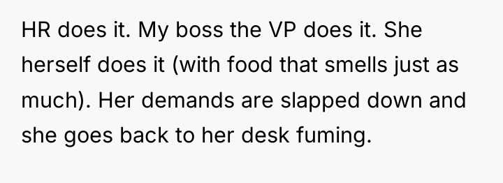 HR does it. My boss the VP does it. She...