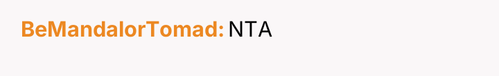 BeMandalorTomad NTA
