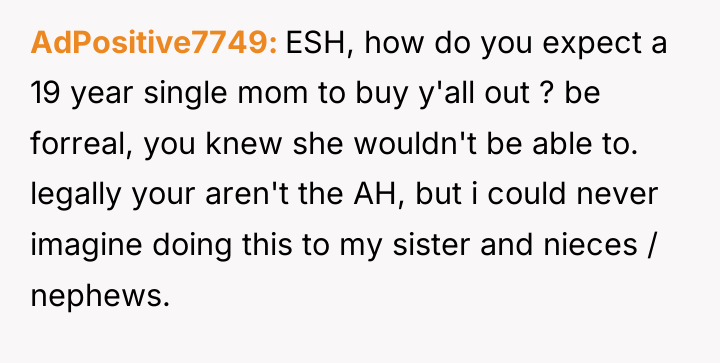 AdPositive7749 ESH, how do you expect a 19 year single...