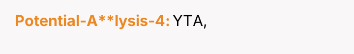 Potential-A**lysis-4 YTA,