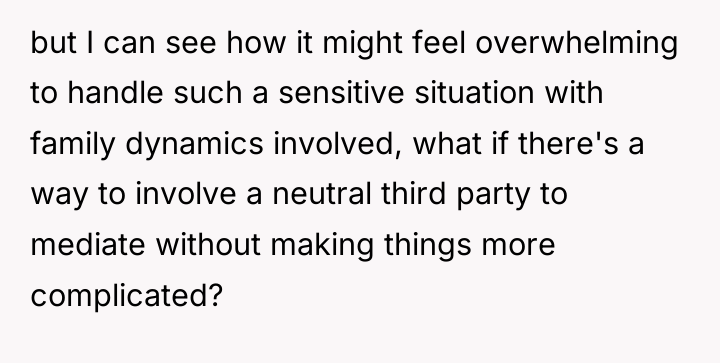 but I can see how it might feel overwhelming to...