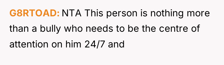 G8RTOAD NTA This person is nothing more than a bully...