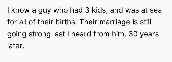 I know a guy who had 3 kids, and was...