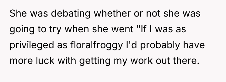 She was debating whether or not she was going to...